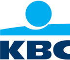 The logo for kbc.